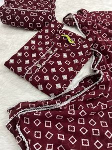 Elegant Maroon Kurta Set with Dupatta