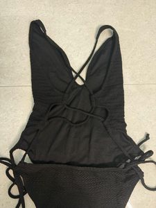 Textured Tie-Side Bodysuit🐈‍⬛