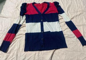 Striped Knit Cardigan