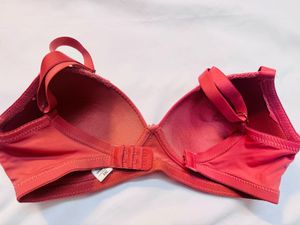 Red Bra with Lace Detail (brick colour)