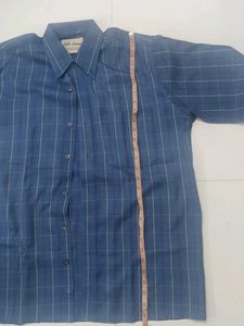 Men's Blue Checked Shirt