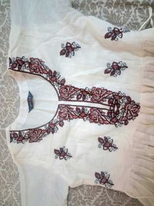 New Embroidered Cotton Umbrella kurta