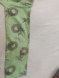 Light Green Printed Kurta