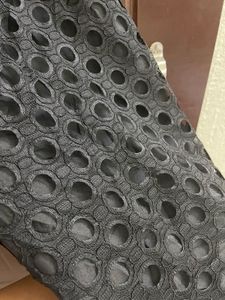 Chic Black Eyelet Mini Dress