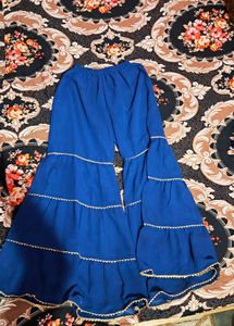 navy blue designer sharara set