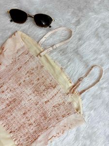 Boho Print Corset Tank Top