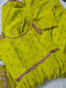 Stunning Lime Green Anarkali Gown