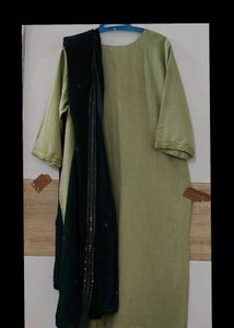 Elegant Green Kurta and Dupatta Set