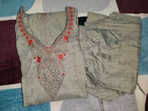 Elegant Embroidered Kurta Set