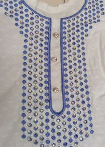 Elegant White Kurta Set