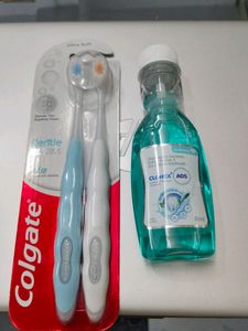Combo Of Ultrasoft Brush And Mouthwash