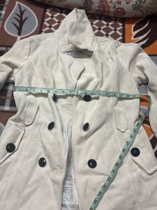 Elegant Cream Button-Down Coat
