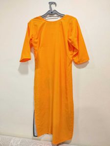 Vibrant Orange 🧡 Kurta