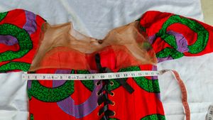 Vibrant Puff Sleeve Corset Top