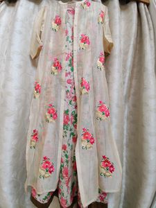 Long Kurti With Over Coat