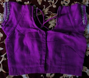 megneta Saree with Green Embellishment