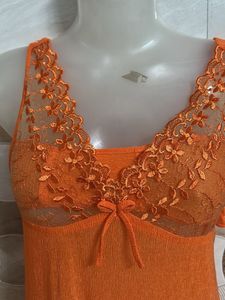 Orange Maxi Nightgown