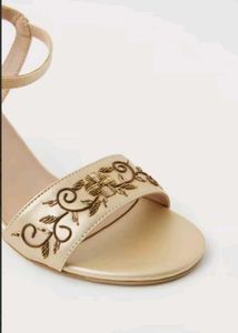 Embellished Block Heel Sandals