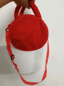 Cute Strawberry Face Plush Pouch