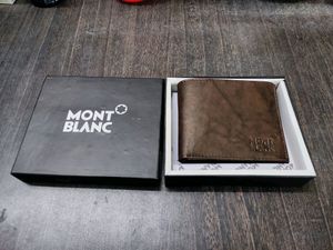 MONT BLANC LEATHER WALLET ( BROWN )