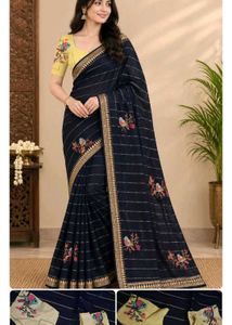 Sarees with matching  stitched blouses