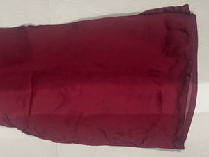Maroon Ruffled Sleeveless kurta and pant set