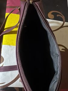 Quilted Purple Handbag Once used