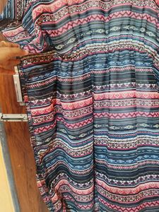 Boho Print Kaftan Dress