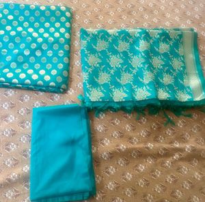 Pure Banarasi salwar kameez material with Dupatta