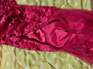 Maroon Embellished Boat Neck Maxi Dress