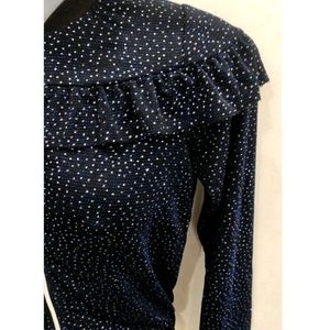 Shining Zipper Sweater For Women Length 18