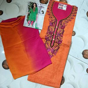 Embroidered sut Set with Dupatta