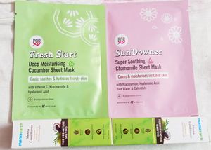 POPXO Sheet Masks &mamaearth Conditioners