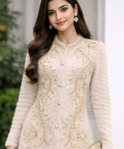 Beautiful Woolen Party Wear Sweater