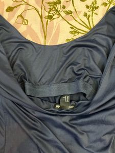 Navy Blue Long Sleeve Top