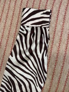 satin zebra shirt