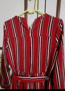 Retro Beauty Cover Story Striped Jumpsuit