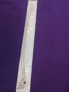 Elegant Silver Anklet with Charm 🤩