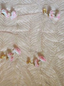 Beautiful Pink Dupatta with Embellishments