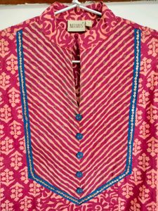 Neeru's Red Anarkali Suit