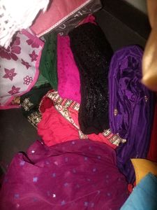10 Dupattas Kurtis Pants And Fabrics