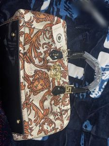 Versace Medusa Print Handbag