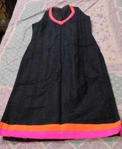 Black V Neck Kurti 🖤
