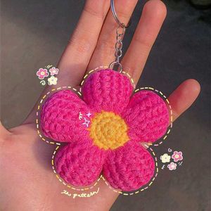 Crochet Flower Keychain