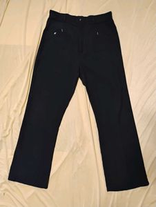 Black Straight Fit Trouser/Pant