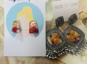 Handcrafted Resin Earrings, earrings set for women