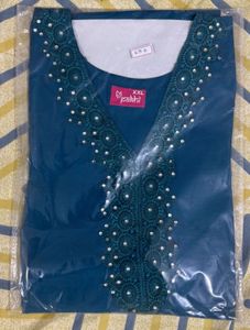 kurti with lace design