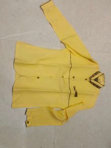 Men's Yellow Ethnic Nehru Jacket