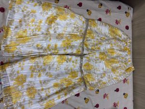 Elegant Yellow Floral sharara set