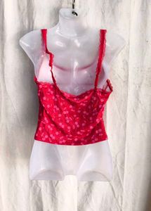 I. Cute Cherry Print Camisole Top